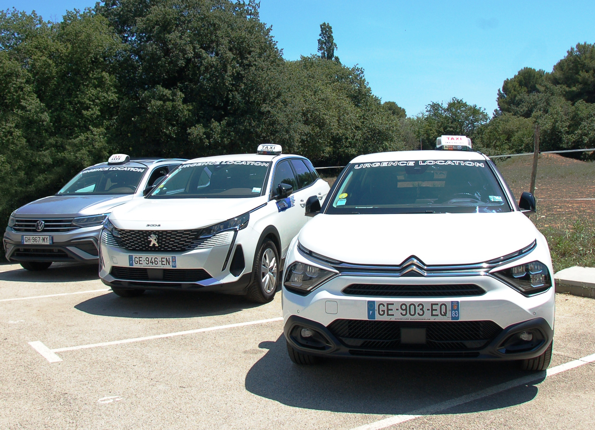 Une flotte de taxis relais disponibles, en parfait état